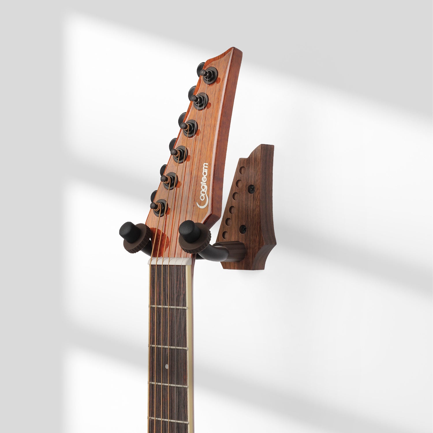 Wooden Guitar Wall Mount – Headstock-Style