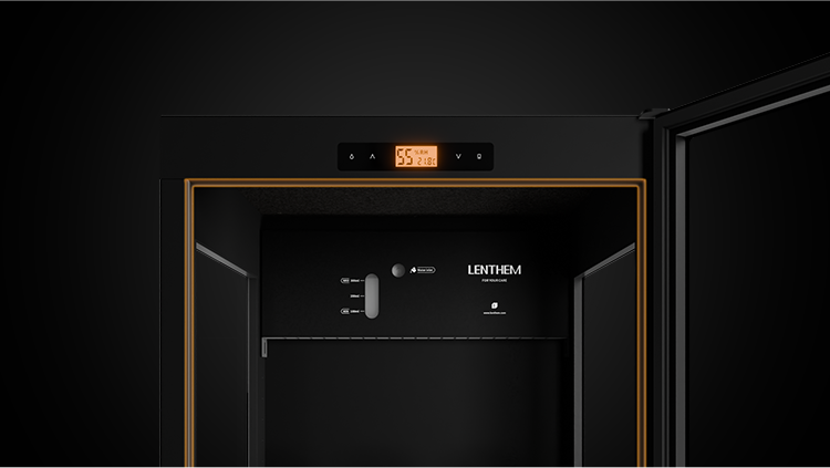 Guitar Humidity Control Cabinet | ClimaCab Display