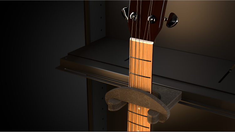 Guitar Humidity Control Cabinet | ClimaCab Display