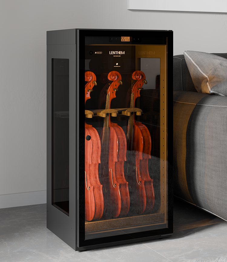 Violin Humidity Control Cabinet | ClimaCab Display