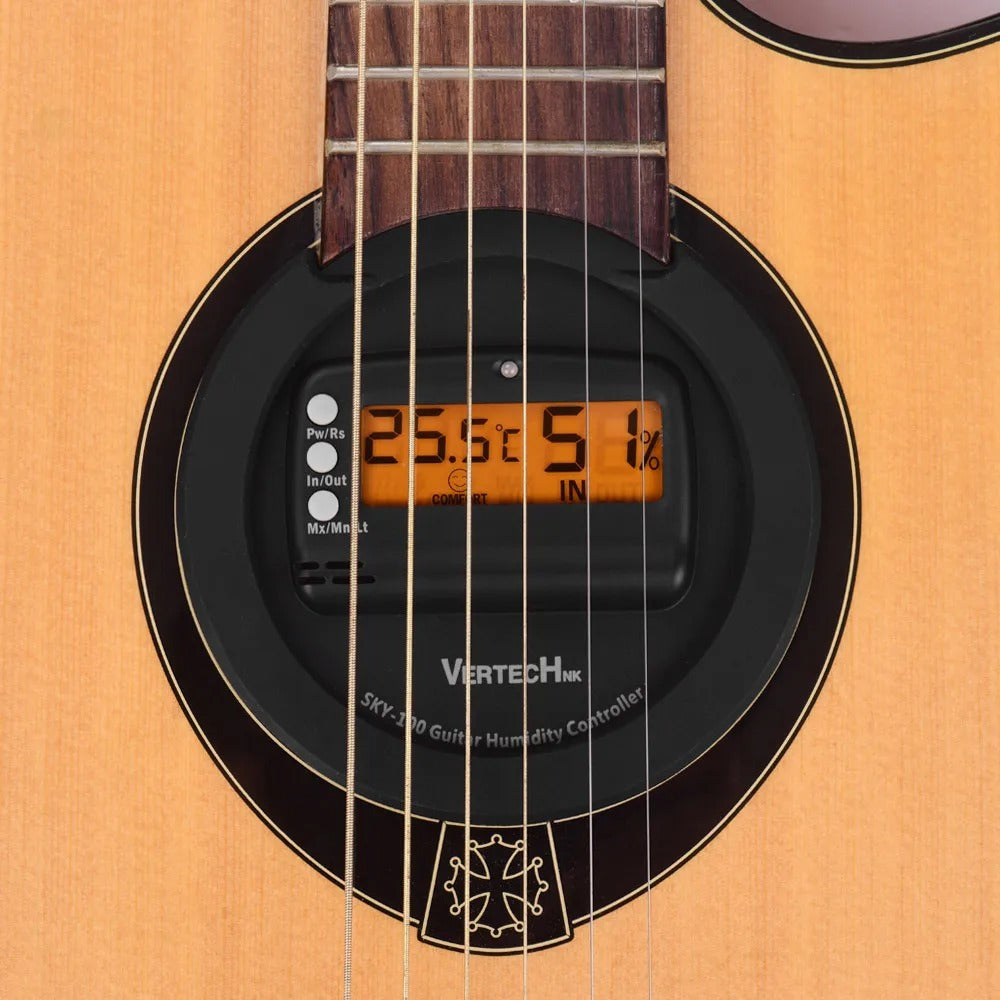 Guitar Soundhole Humidifier with Digital Hygrometer