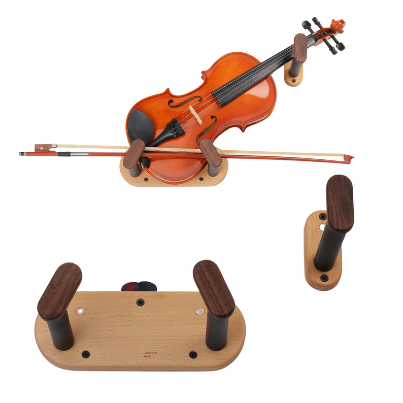 Horizontal Guitar Wall Mount – Angled Multi-Instrument Display Hanger