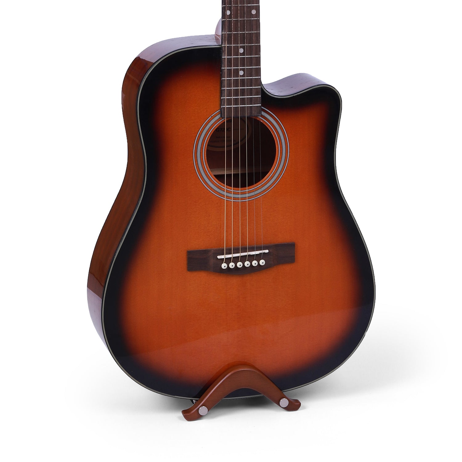 Portable Acacia Guitar Stand