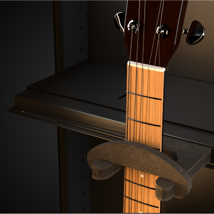 Guitar Humidity Control Cabinet | ClimaCab Display