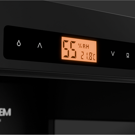 Guitar Humidity Control Cabinet | ClimaCab Display