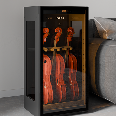 Violin Humidity Control Cabinet | ClimaCab Display
